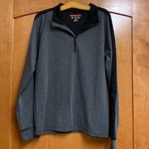 Hawke & Co Gray Quarter Zip Pullover – L